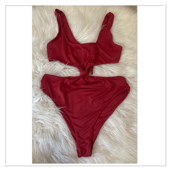 Dippin' Daisy's Other - Dippin' Daisy's Cut Out Middle Swimsuit Red Size Medium